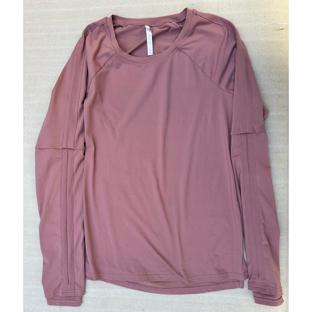 Fabletics Mauve Long Sleeve Athletic Top Women’s Size M Lightweight Workout Top
